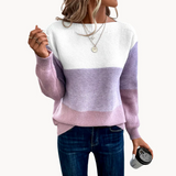 Rutte - retro-inspirierter komfortpullover für damen – Lila