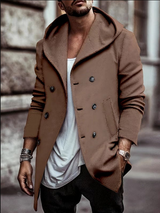 Kurt - Jacke mit kapuze und langen armeln – Khaki