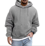 Bequemer herren-hoodie für kalte tage – Grau