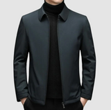 Premium-daunenjacke für herren – Dunkelgrün