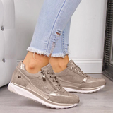 Orthopädische - turnschuhe mit reibverschluss – Beige
