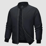 Frostguard – warme, wattierte winterjacke für herren – Schwarz