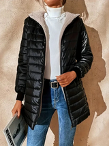 Sandra - stylischer damen-wintermantel – Schwarz (Fast ausverkauft)