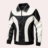Moderne jacke mit reißverschluss für herren – Schwarz
