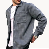 Joel - äußerst bequeme wattierte jacke für herren – Grau