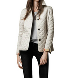 Cheryl – die elegante, schmale jacke aus seiden-baumwolle – Weiß