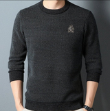 Engelbert – bequemer strickpullover – Schwarz