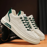 Ilja | bequeme rutschfeste herren-sneaker – Dunkelgrün