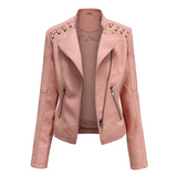 Marie – stylische Lederjacke – Rosa