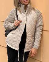 Tess – luxuriöse wattierte jacke – Creme