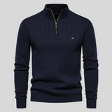 Lipeson - modischer pullover mit reißverschluss – Blau