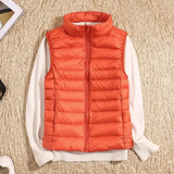 Ivalo - ultraleichte daunenweste für damen – Orange
