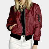 Stilvolle und bequeme damen-sommerjacke – Rot