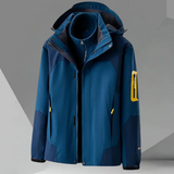 Hochwertige herren-windjacke mit kapuze – Blau