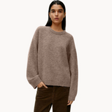 Ilona - luxuriöser, bequemer und raffinierter damenpullover – Kamel
