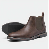 Feine lederschuhe in stilvollem design für herren – Dunkelbraun