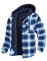 Frits – warme outdoor-hemdjacke – Himmelblau