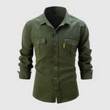 Laurens - trendy blouse voor heren – Grün