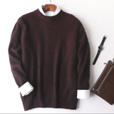 Boyan - eleganter herrenpullover in premiumqualität – Sandrot