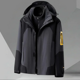 Hochwertige herren-windjacke mit kapuze – Grau
