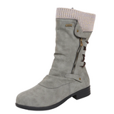Super bequeme und gemütliche damen-winterstiefel – Grau