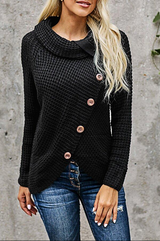 Marcelline – strickpullover für damen – Schwarz