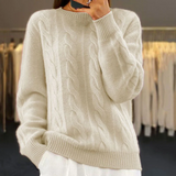 Warmer strickpullover – Beige