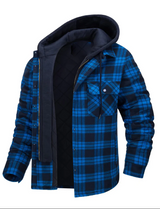 Frits – warme outdoor-hemdjacke – Königsblau