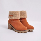 Tino - warme winterstiefel aus wildleder in verschiedenen ausführungen – Orange