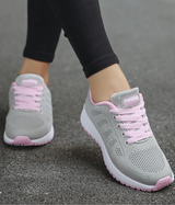 Orthopädische - turnschuhe für frauen – GrauRosa