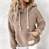 Klara - kuschelige fleece-teddyjacke – Khaki