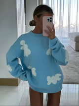 Vita – übergroßer pullover – Blau