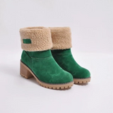 Tino - warme winterstiefel aus wildleder in verschiedenen ausführungen – Grün