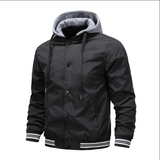 Yannick – trendige Jacke mit kapuze – Schwarz