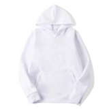 Damen-Kapuzenpullover – gemütlicher, übergroßer Kapuzenpullover mit Tasche – Weiß