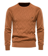 Jasper – schmal geschnittener strickpullover – Orange