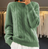 Warmer strickpullover – Grün