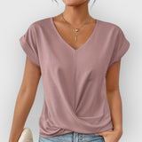 Olivia | V-AUSSCHNITT TOP – Rosa