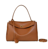 Luxuriöse vegane Leder Tote Bag – Braun