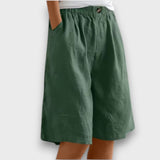 Lerine – Relaxed Shorts mit natürlichem Komfort – Grün