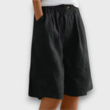 Lerine – Relaxed Shorts mit natürlichem Komfort – Schwarz