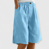 Carina | Lockere Freizeitshorts – Himmelblau