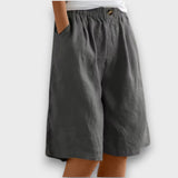 Lerine – Relaxed Shorts mit natürlichem Komfort – Grau