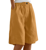 Nora | Sommer-Shorts – Gelbbraun