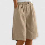 Carina | Lockere Freizeitshorts – Khaki
