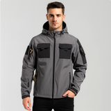 Hagen | Outdoor-Winterjacke mit Kapuze – Grau