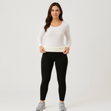 Selora | Kuschelige Thermo-Leggings mit Sherpa-Futter für Damen – Schwarz