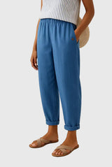 Nerija - Bequeme Und Stilvolle Hose – Blau