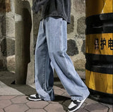Herren-Jeans mit weiter silhouette | urbaner freizeitstil – Hellblau