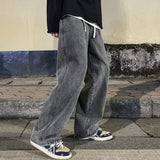 Herren-Jeans mit weiter silhouette | urbaner freizeitstil – Hellgrau